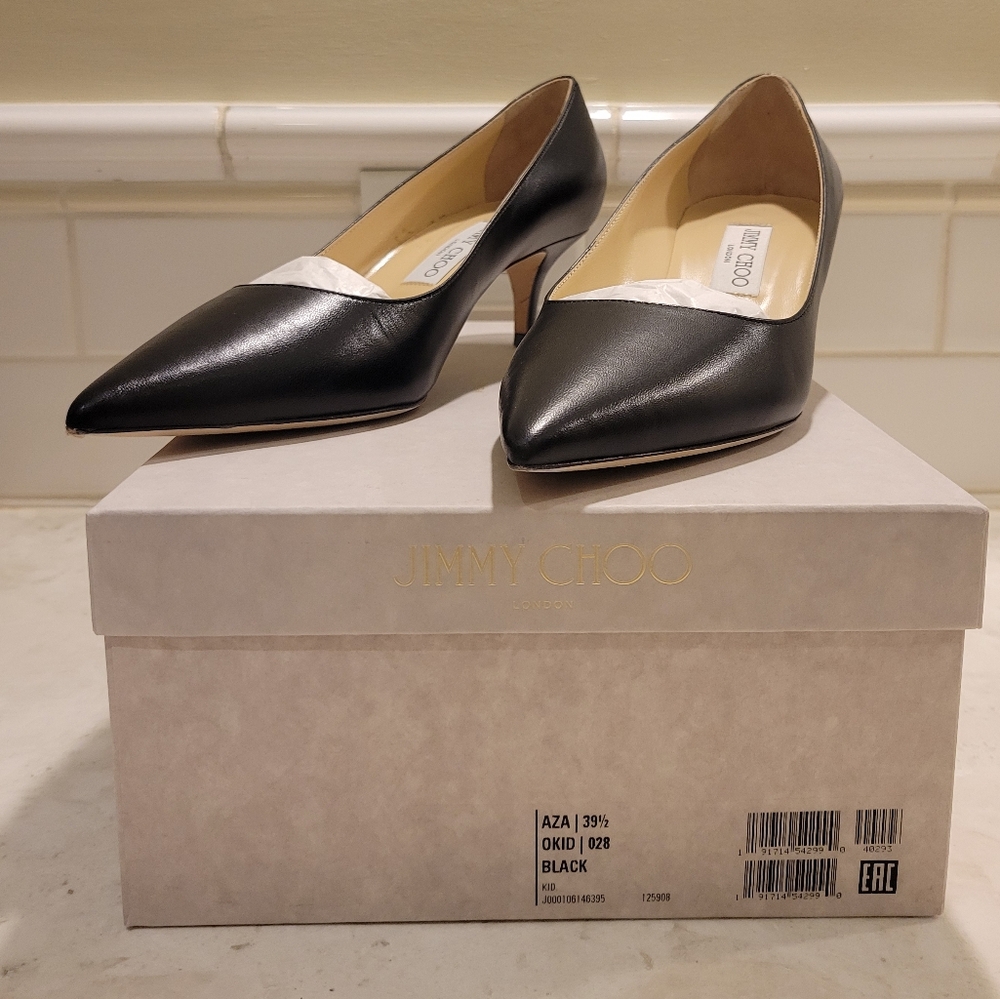 Jimmy Choo Aza Kitten Heels